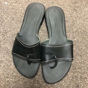 12W black sandals 2 pair bundle